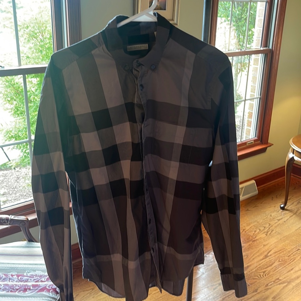 Large Burberry Button Down Shirt